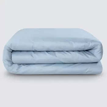 Пододеяльник евро «Моноспейс», размер 200х220 см, цвет серо-голубой