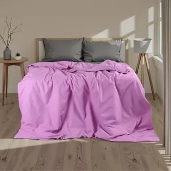 Пододеяльник Этель 145*210 см, цв.сиреневый, 100% хлопок, поплин, 125 г/м