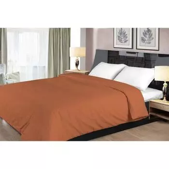 Пододеяльник на молнии, размер 145х210 см, цвет терракот