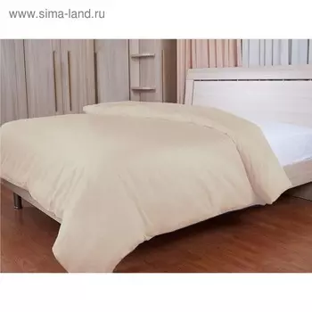 Пододеяльник на молнии, размер 145х210 см, кремовый, сатин