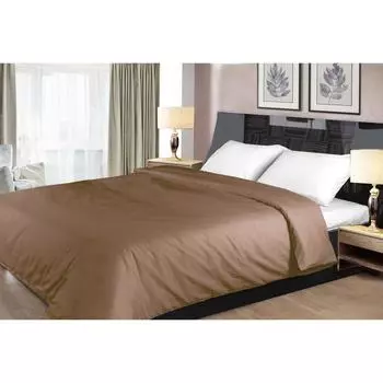 Пододеяльник на молнии, размер 175х210 см, цвет шоколад