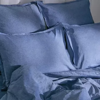 Пододеяльник SL Home "Деним" 200*220 см, цв.синий, 100% жатый хлопок