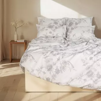 Пододеяльник SL Home Flowers 180*220 см, сатин, 140 гр/м2, 100% хлопок