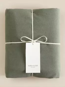 Пододеяльник SL Home Linen collection 180*220 см , цв.зелёный, лён30%/хлопок70%