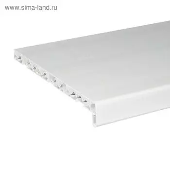 Подоконник пластиковый, 3000250 мм, цвет белый