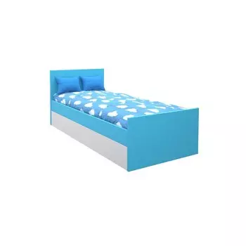 Подростковая кровать «Феникс», 80х160 см, цвет голубой