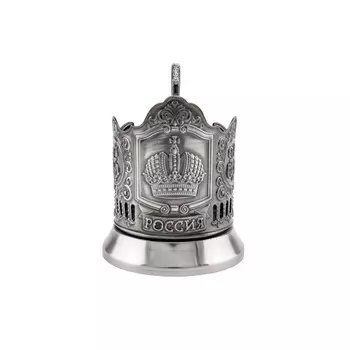 Подстаканник никелированный с чернением «Наследие»