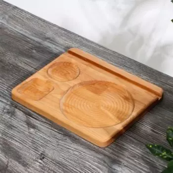 Подставка деревянная Adelica, для тарелки, кружки и телефона, 25211,8 см