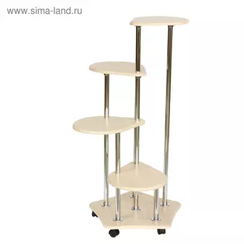 Подставка «Четвёрочка», 650 × 650 × 1100 мм, цвет дуб белёный