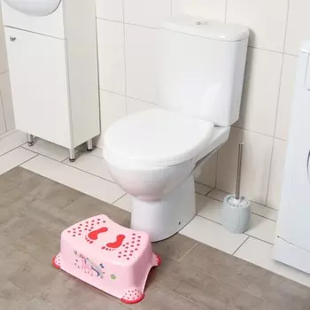 Подставка детская с антискользящими ножками, цвет розовый