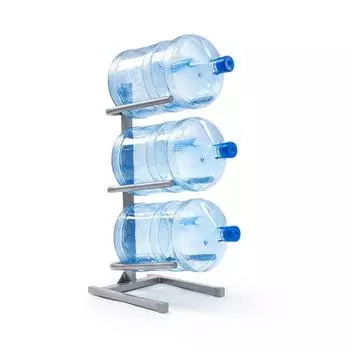 Подставка для 3-х бутылей, серая