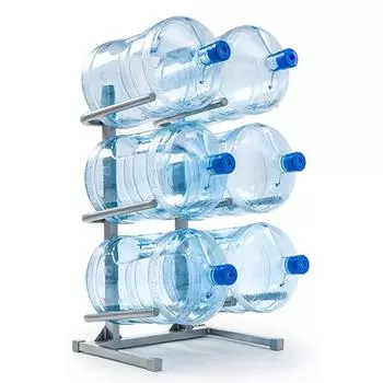 Подставка для 6-ти бутылей, серая