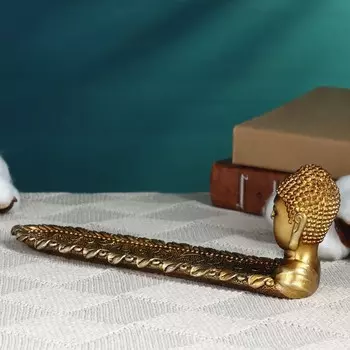 Подставка для благовоний TAKE IT EASY «Голова Будды», под золото