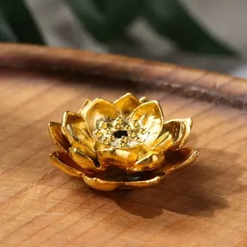 Подставка для благовоний TAKE IT EASY «Кувшинка» 31.5 см, золотистая