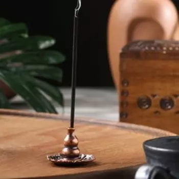 Подставка для благовоний палочек и спиралей TAKE IT EASY «Цветок», 3.82.8 см, медная