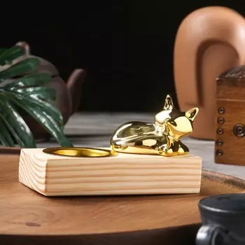 Подставка для благовоний порошковых и конусов TAKE IT EASY «Кошечка», дерево, 813.56.5 см