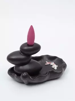 Подставка для благовоний TAKE IT EASY «Баланс и рыбки», набор благовоний конусы, стелющийся дым, 4.33.56см