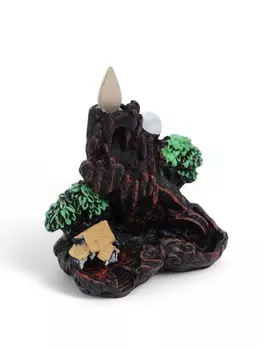 Подставка для благовоний TAKE IT EASY «Деревенька в горах», набор благовоний конусы, стелющийся дым, 1012.5 см