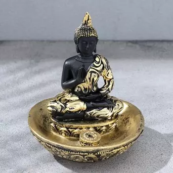 Подставка для благовоний "Золото", 10 х 10 х 11 см, бетон