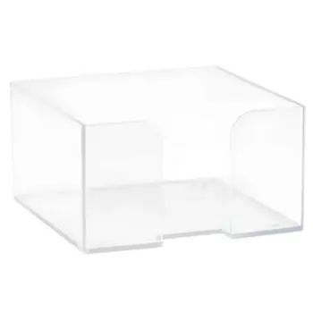 Подставка для бумажного блока Стамм, 90 х 90 х 50 мм, пластик, прозрачная