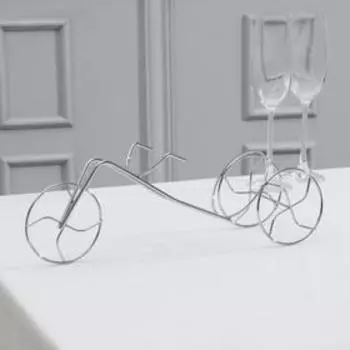 Подставка для бутылки Доляна «Велосипед», 35×9×12 см