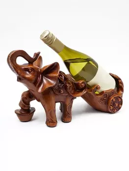 Подставка под бутылку TAKE IT EASY «Слон», полистоун под дерево, 341320 см