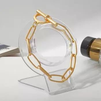 Подставка для часов, браслетов QF, цепочек «Круг», 4,45,16,2 см, цвет прозрачный