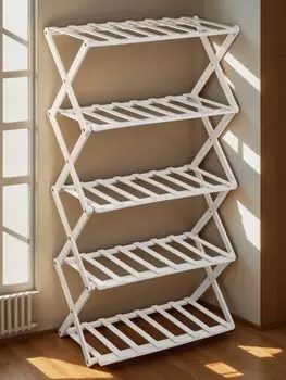 Подставка для цветов Greengo, 5 полок, 502589 см, напольная, бамбук, белая