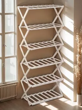 Подставка для цветов Greengo, 6 полок, 5025110 см, напольная, бамбук, белая