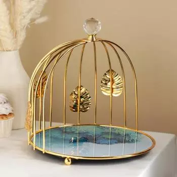 Подставка для десертов «Озеро», 25×25×22 см, круглая