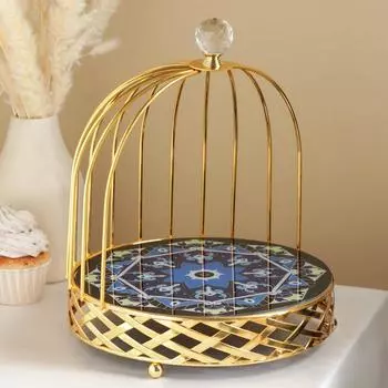 Подставка для десертов «Жасмин», 25×25×31 см, круглая