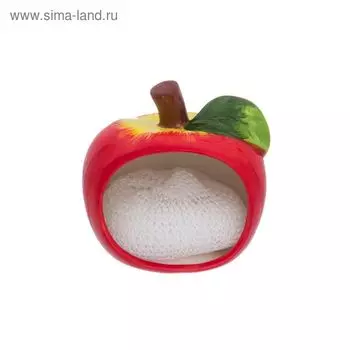 Подставка для губки «Яблоко», с губкой