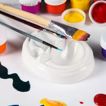 Подставка для кисточек, палитра "Акварель", керамика