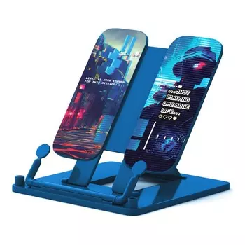 Подставка для книг ErichKrause "Cyber Game", пластиковая, синяя