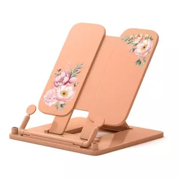 Подставка для книг ErichKrause "Pastel Bloom", пластиковая, персиковая