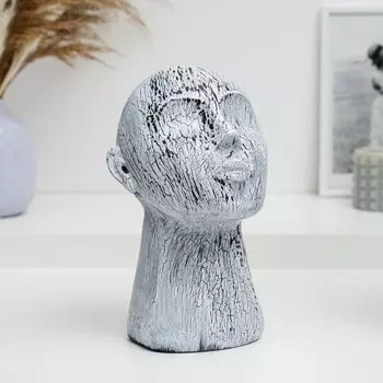 Подставка для книг "Клео" кракле белая, 21см
