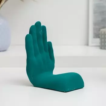 Подставка для книг "Рука" изумрудная, 15см