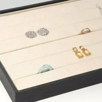 Подставка для колец 5 полос , 35243 см, цвет серо-бежевый