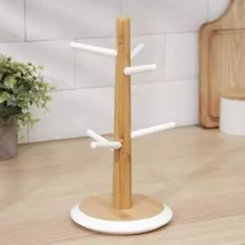 Подставка для кружек Heaven, 15×15×30 см, бамбук