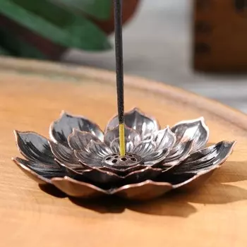 Подставка для благовоний TAKE IT EASY «Лотос», цвет медный, d=8.8 см