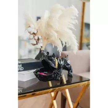 Подставка для мелочей «Фигурка. Английский бульдог», полистоун, чёрный, 271727 см