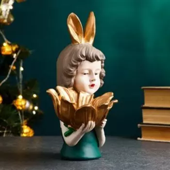 Подставка для мелочей TAKE IT EASY «Девочка-зайка с ромашкой», 0.1 л