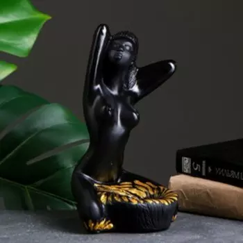 Подставка для мелочей «Египтянка», чёрная, 141424 см