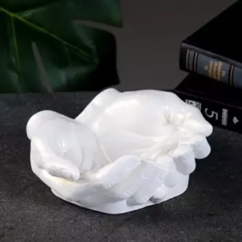 Подставка для мелочей «Ладони», гипс, перламутр, 15167 см