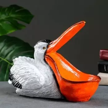 Подставка для мелочей "Пеликан" белый, 34х24х12см