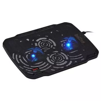 Подставка для ноутбука Buro BU-LCP156-B208 15.6"355x260x21мм 2xUSB 2x 80ммFAN 560г металлич 102947