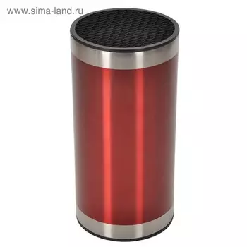 Подставка для ножей Regent inox Stendal, 23х11х11 см, цвет красный