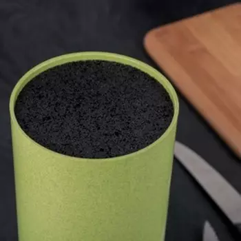 Подставка для ножей с наполнителем «Нежность», 2211 см, зелёная