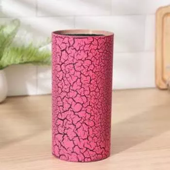 Подставка для ножей с наполнителем «Разлом», 11×11×22 см, цвет красный