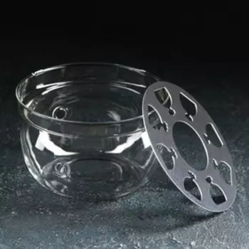 Подставка-подогрев под чайник Доляна «Огонёк», d=13 см, стекло